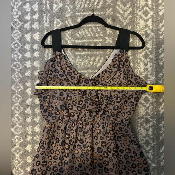 Peppermint brand Leopard Print Sleeveless Dress size L (D-313) - Picture 9 of 12